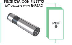 PINZE CM CON FILETTO - MT COLLETS WITH THREAD