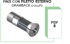 PINZE CON FILETTO ESTERNO - DRAWBACK COLLETS